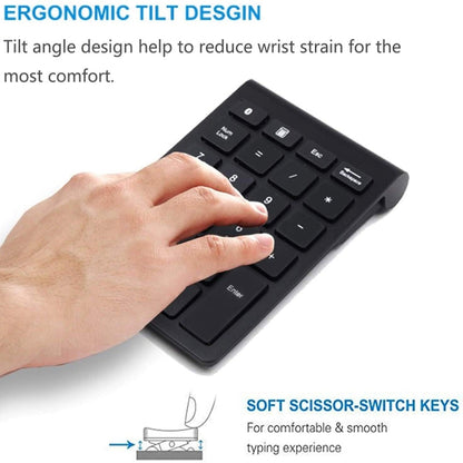 BT304 22 Keys Laptop Mini Wireless Keyboard, Spec:, Bluetooth (Black), Bluetooth (Gray), Bluetooth (Gold), Bluetooth (Silver Black), 2.4G (Black), 2.4G (Gray), 2.4G (Gold), 2.4G (Silver Black)