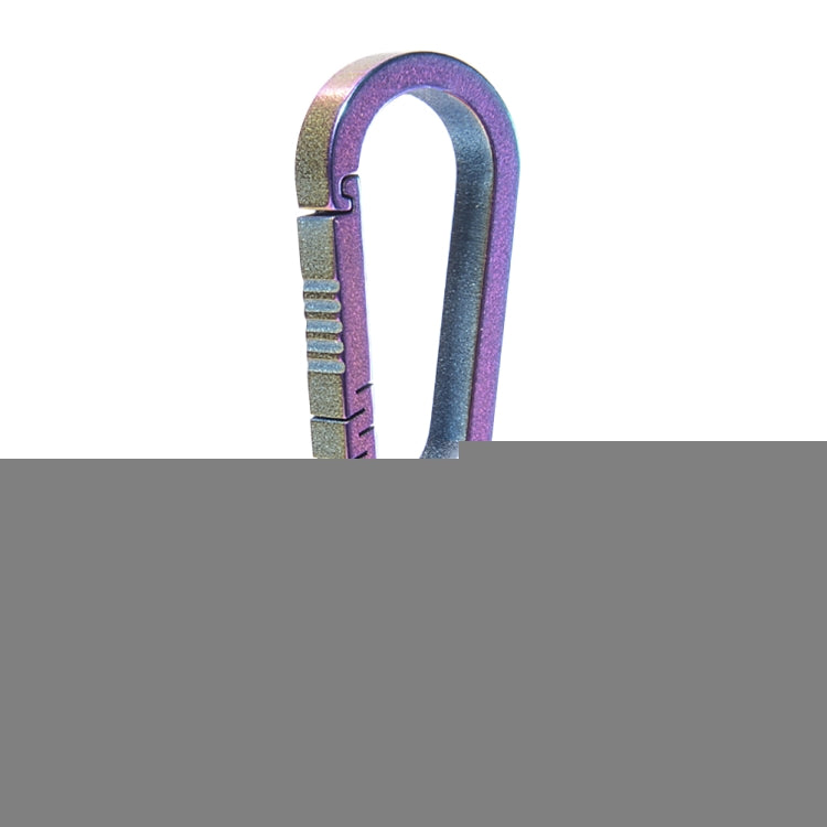 Men Titanium Alloy Keychain Car Key Waist Hanging, Colorful Titanium, Titanium Color, Blue