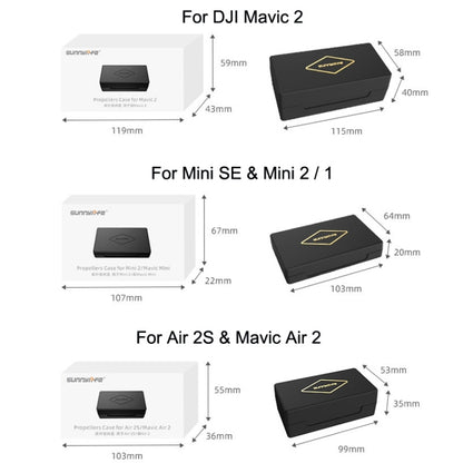 Sunnylife M2-SN9355 Blade Propeller Portable Storage Box, For DJI Air 3 / Mavic 2, For DJI Mini SE / 2 / 2 SE / 1, For DJI Air 2S / Mavic Air 2
