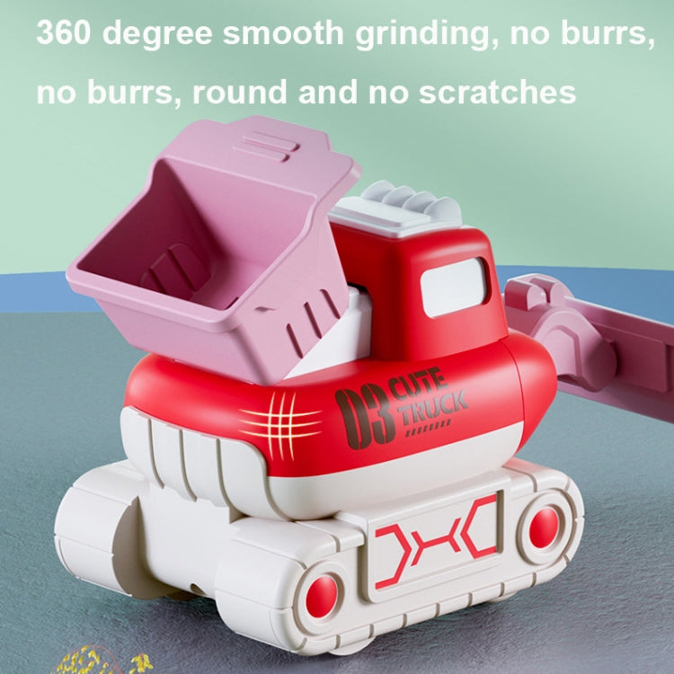 3 PCS 7799 Pressing Inertia Forward Cartoon Children Toy Car, Red, Blue, Green, Yellow