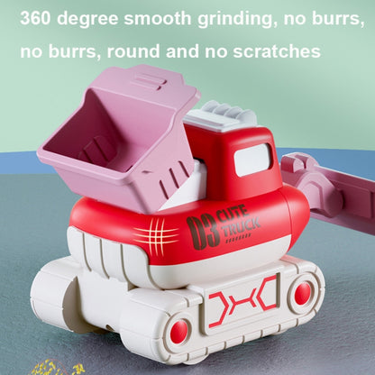3 PCS 7799 Pressing Inertia Forward Cartoon Children Toy Car, Red, Blue, Green, Yellow