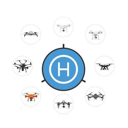 Universal Foldable Helipad Landing Pad For Drone, Diameter 55cm Blue Orange, Diameter 75cm Blue Orange, Diameter 90cm Blue Orange, Diameter 110cm Blue Orange