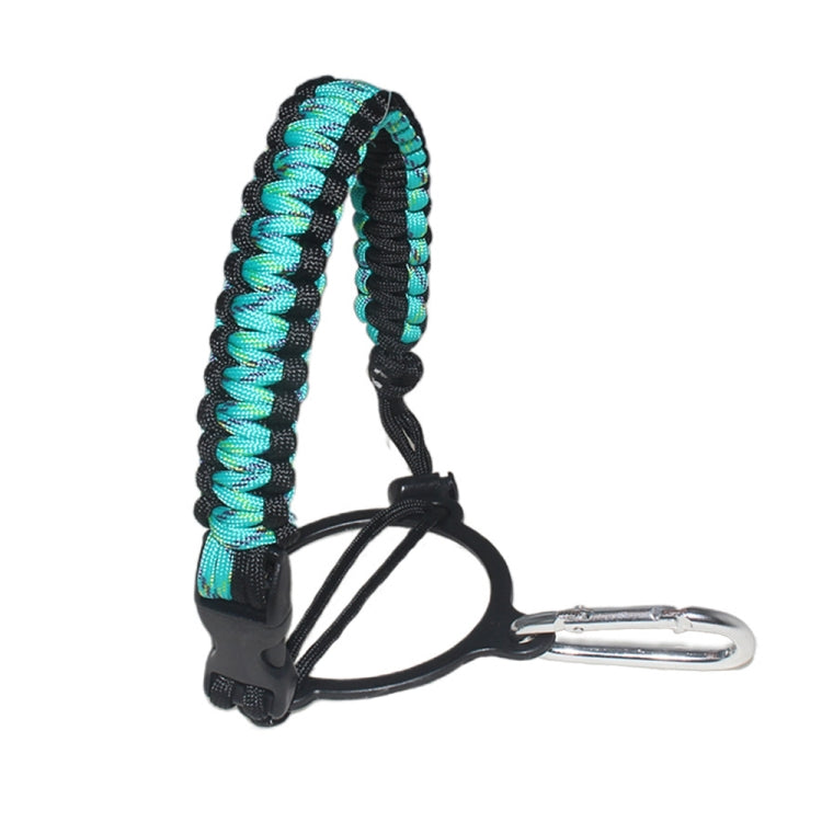 2 PCS Outdoor Camping Multifunctional Carabiner Water Bottle Handle, Gradient Rainbow, Green, Water Duck Green, Purple, Black Gray, Reflective Black