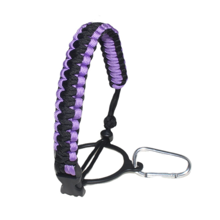 2 PCS Outdoor Camping Multifunctional Carabiner Water Bottle Handle, Gradient Rainbow, Green, Water Duck Green, Purple, Black Gray, Reflective Black