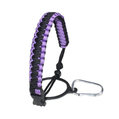 2 PCS Outdoor Camping Multifunctional Carabiner Water Bottle Handle, Gradient Rainbow, Green, Water Duck Green, Purple, Black Gray, Reflective Black