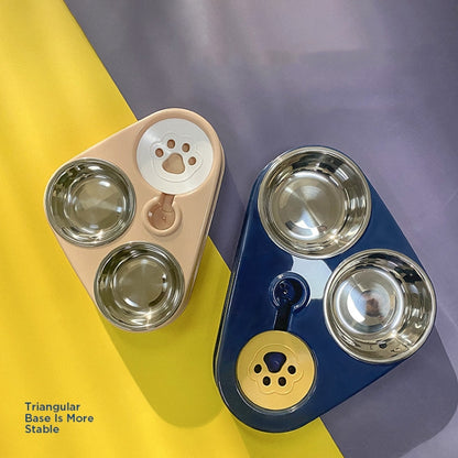 Dog Cat Triangle Automatic Drinking Water Bowl Pet Supplies, Size:, Small, Large