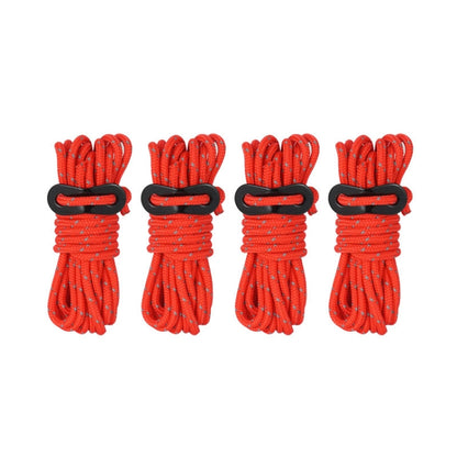 CLS Outdoor Camp Reflective Wind-Proof Camping Support Rod, 4 PCS / Set Yellow, 4 PCS / Set Red, 4 PCS / Set Black, 4 PCS / Set Army Green, 4 PCS / Set White Non-reflective