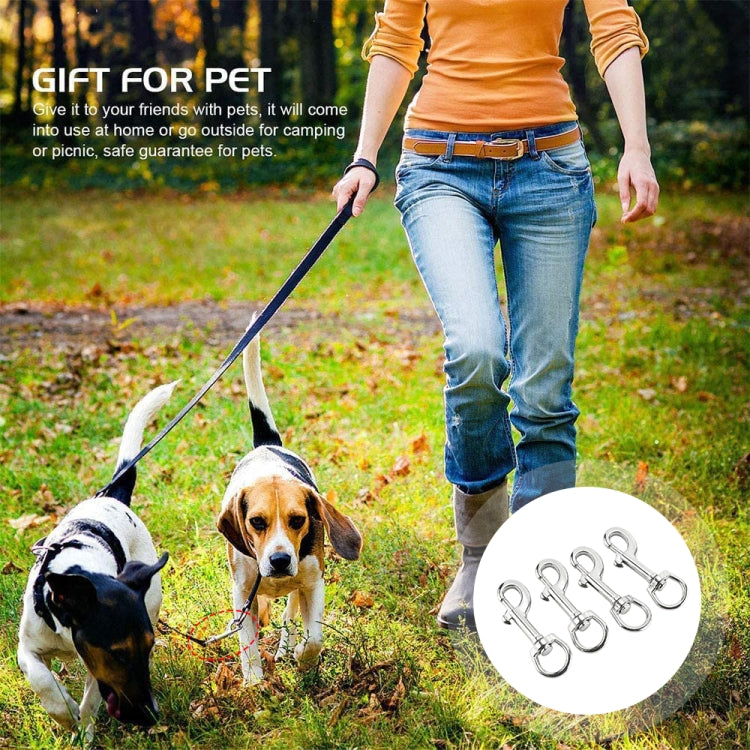Stainless Steel Swivel Single Hook Pet Leash Hook, 65mm, 70mm, 80mm, 90mm, 100mm, 115mm, 120mm