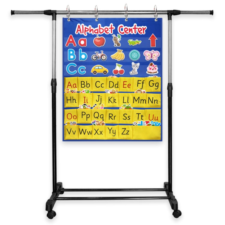 Alphabet Card Early Teaching Hanging Bag Letter Pocket, Alphabet Card