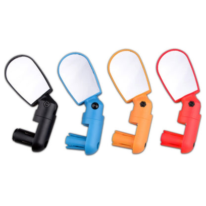 2 Pairs Adjustable Bicycle Flat Rearview Mirror Cycling Accessories, Yellow, Red, Blue, Black
