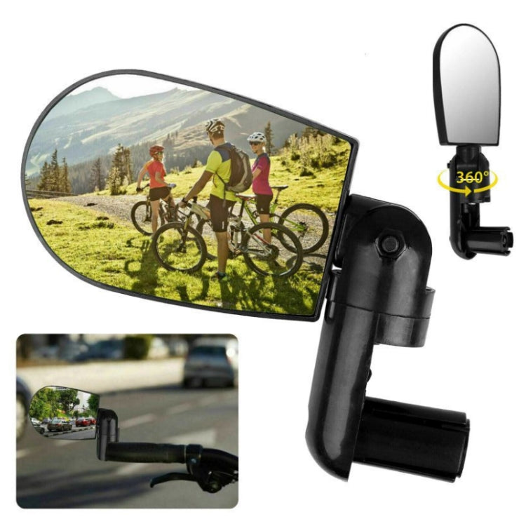 2 Pairs Adjustable Bicycle Flat Rearview Mirror Cycling Accessories, Yellow, Red, Blue, Black