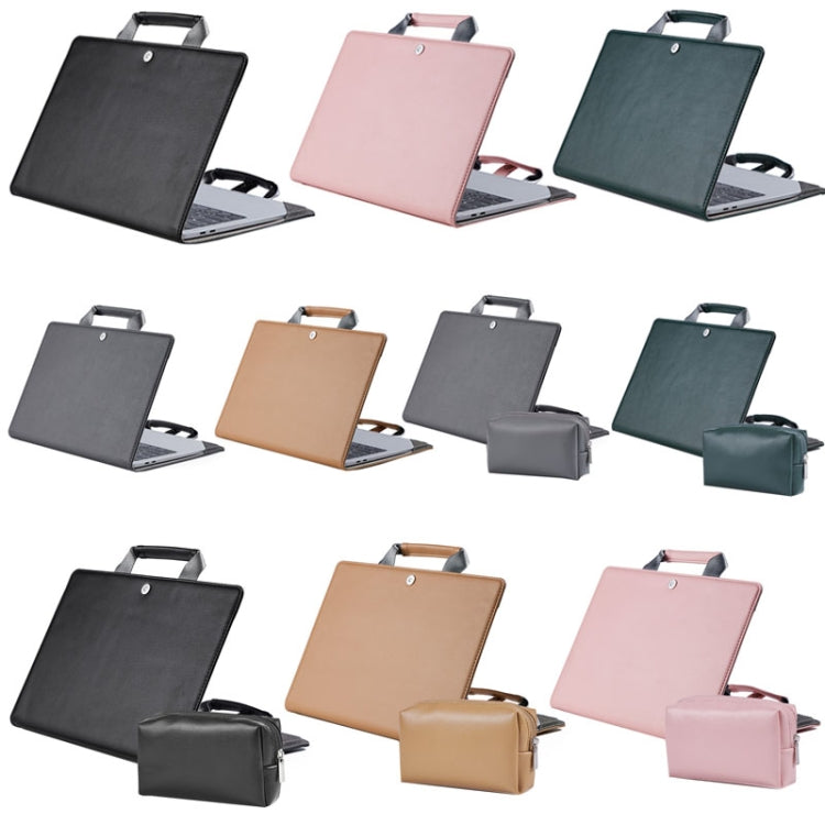 Laptop Bag Protective Case Tote Bag For MacBook Pro 15.4 inch, Black, Dark Gray, Pink, Dark Green, Black + Power Bag, Dark Gray + Power Bag, Pink + Power Bag, Khaki + Power Bag, Ink Green + Power Bag