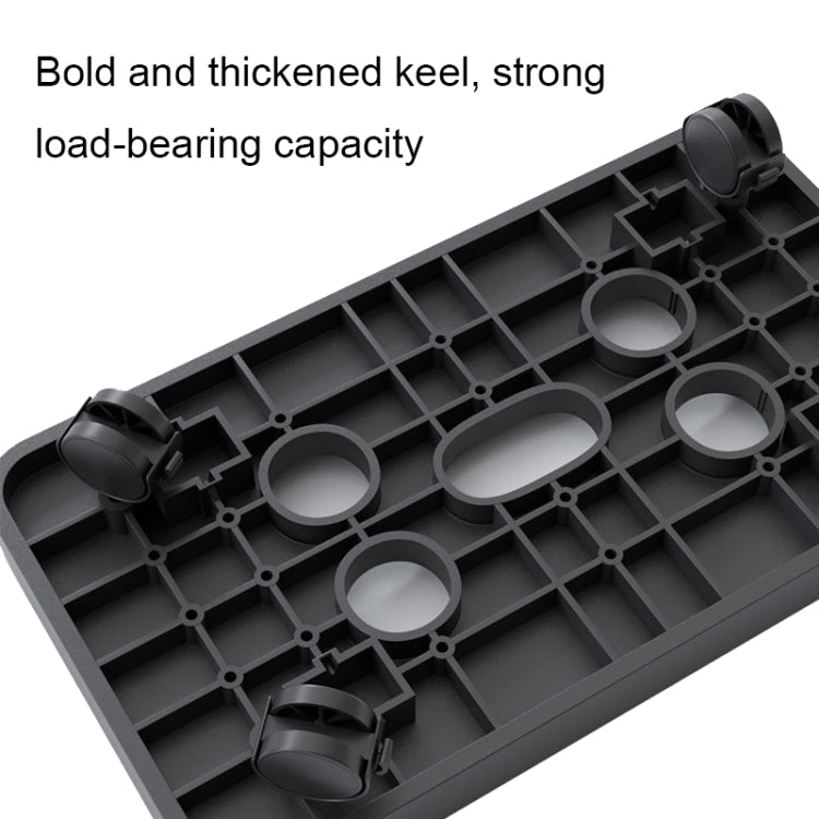 036-1 Desktop Computer Host Increased Rack with Wheels, Spec:, Universal Wheel (Black), Universal Wheel (Apricot), Parallel Wheel (Black), Parallel Wheel (Apricot)