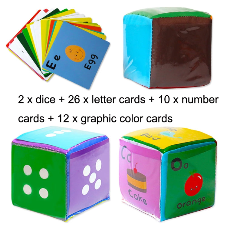 2PCS Alphanumeric Graphics Card Insertion Card Dice With Cards, 2PCS Insertion Card Dice