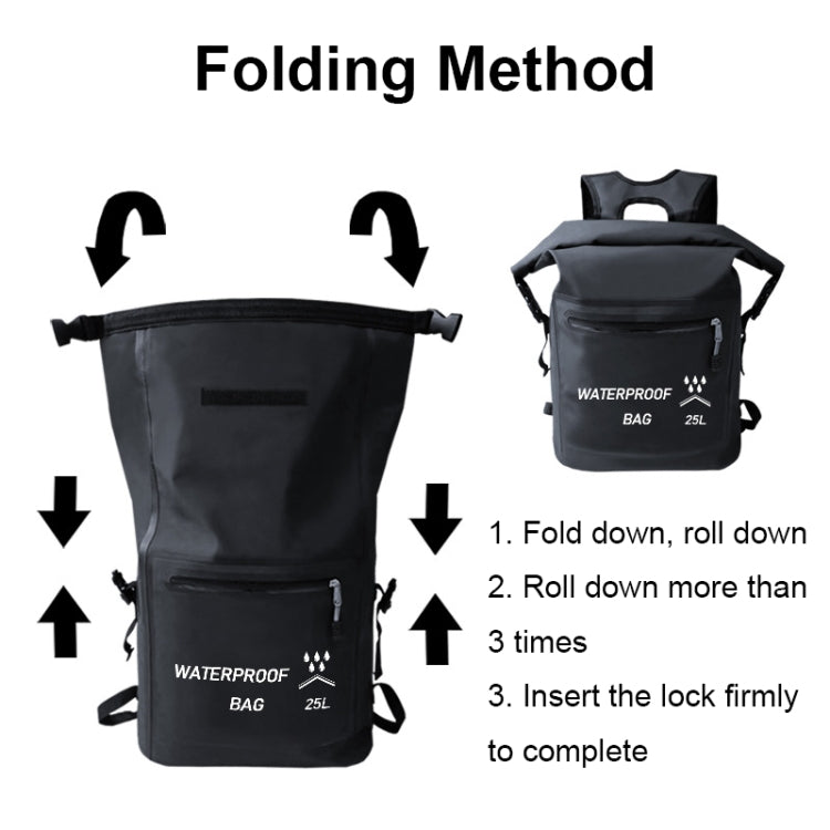 25L Outdoor Swimming Upstream Waterproof Bag Beach Bag, 25L