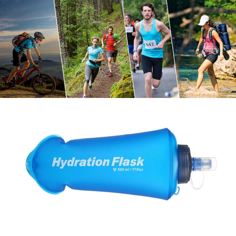 Outdoor Running Sports TPU Folding Soft Water Bag, (500ml)
