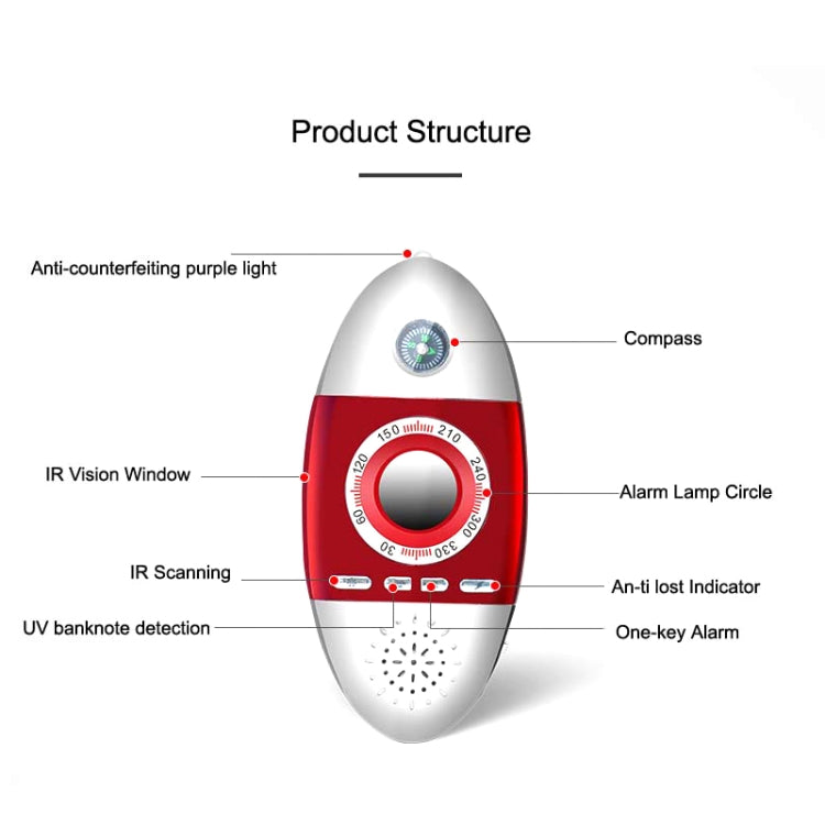 K200 Hotel Anti-sneak Camera Multi-function Infrared Camera Detector Color Random Delivery, K200