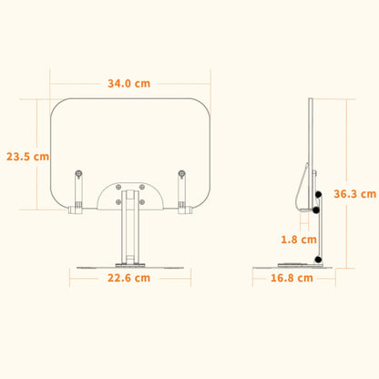 R03 Reading Bookshelf Desktop Non-rotatable Multi-function Liftable Tablet Bracket, R04