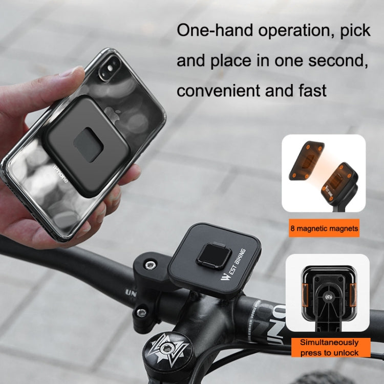 WEST BIKING YP0715060 Bicycle Strong Magnetic Attraction 360 Degree Rotating Navigation Phone Bracket, WEST BIKING YP0715060
