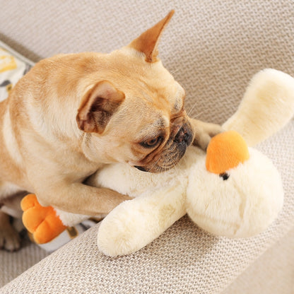 Hoopet Dog Biting Toy Pet Plush Duckling Sound Toy, Small