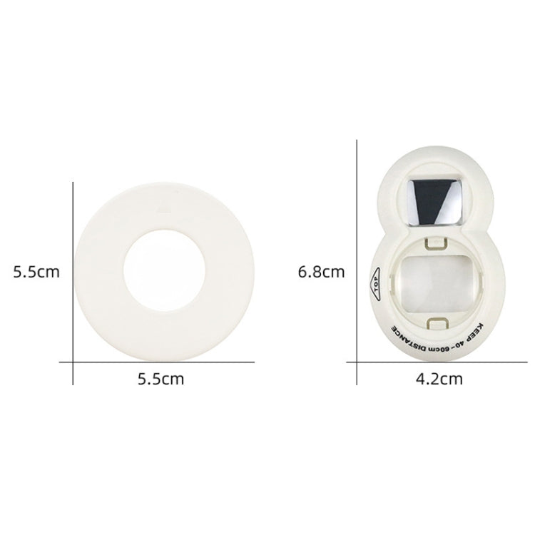 Mini Digital Camera Lens Selfie Mirror + Auxiliary Circle Set for FUJIFILM Instax Mini7+, White, Pink, Blue, Black