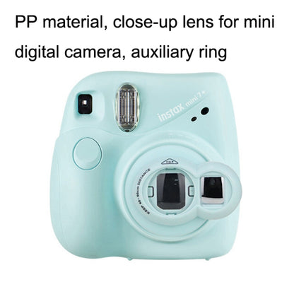 Mini Digital Camera Lens Selfie Mirror + Auxiliary Circle Set for FUJIFILM Instax Mini7+, White, Pink, Blue, Black