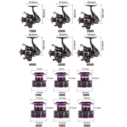 Metal Spinning Wheel Long-range Fish Wire Wheel, Style:, KD1000 (EVA Grip), KD2000 (EVA Grip), KD3000 (EVA Grip), KD4000 (EVA Grip), KD5000 (EVA Grip), KD6000 (EVA Grip), KD PRO1000 (Metal Ball Grip), KD PRO2000 (Metal Ball Grip)...
