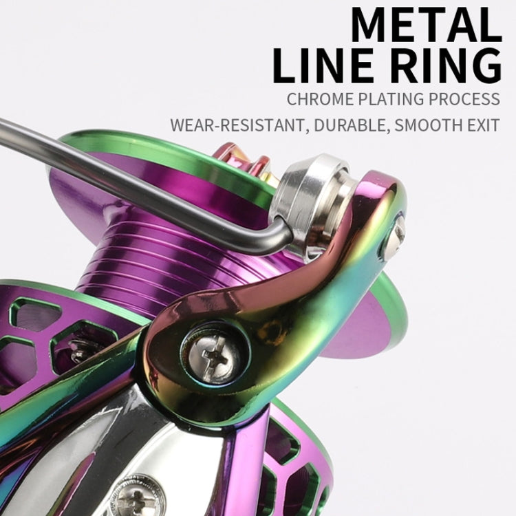 Colorful Metal Fish Line Wheel Long Throw Sea Rod Spinning Wheel, SK1000, SK2000, SK3000, SK4000, SK5000