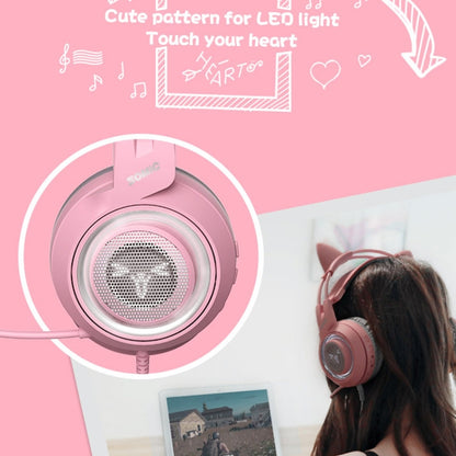 SOMIC G951PINK Head-mounted 7.1 Channel Anchor E-Sports Game Headset Wheat, SOMIC G951PINK