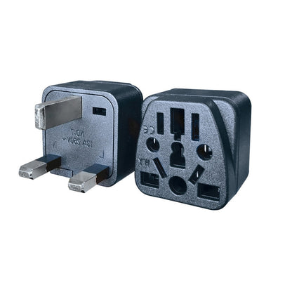 2 PCS WY-7 10A 250V UK Plug Converter, WY-7 Black, WY-7 White
