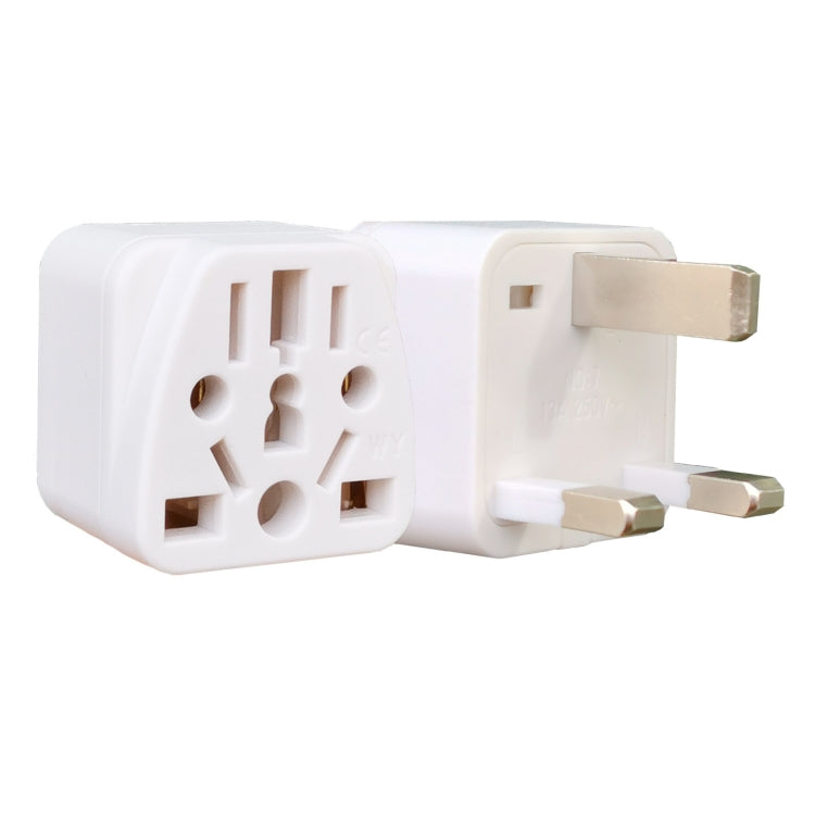 2 PCS WY-7 10A 250V UK Plug Converter, WY-7 Black, WY-7 White