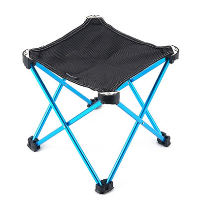 CLS C3 Outdoor Folding Stool Climbing Camping Portable Small Bench, 24.5 x 25cm Red, 24.5 x 25cm Blue