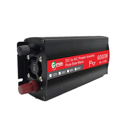 Gurxun 6000W High Power Sine Wave Inverter With Single Digital Display, 6000W 24V-220V, 6000W 48V-220V, 6000W 60V-220V, 6000W 12V-220V