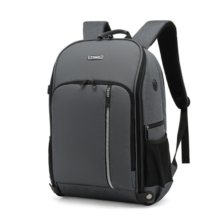 TONO LED Light SLR Digital Camera Backpack With USB Port, Blue, Black, Grey
