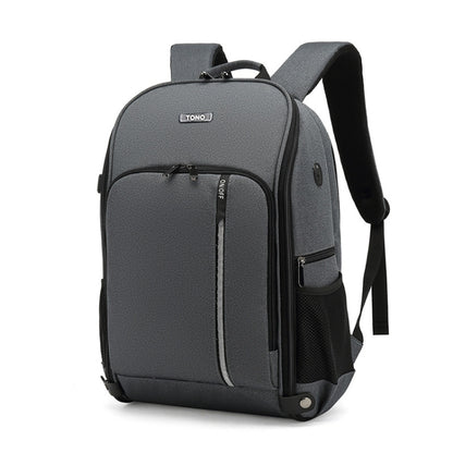 TONO LED Light SLR Digital Camera Backpack With USB Port, Blue, Black, Grey