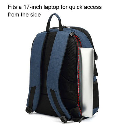 TONO LED Light SLR Digital Camera Backpack With USB Port, Blue, Black, Grey