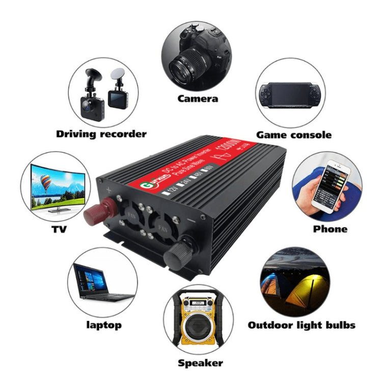 Gurxun 12000W High Power Household Car Sine Wave Inverter, 12000W 12V To 220V, 12000W 24V To 220V, 12000W 60V To 220V, 12000W 12V To 110V, 12000W 48V To 220V