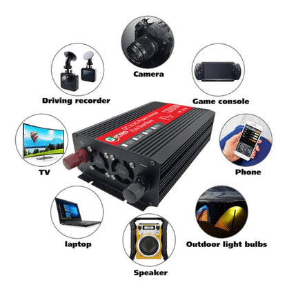 Gurxun 12000W High Power Household Car Sine Wave Inverter, 12000W 12V To 220V, 12000W 24V To 220V, 12000W 60V To 220V, 12000W 12V To 110V, 12000W 48V To 220V