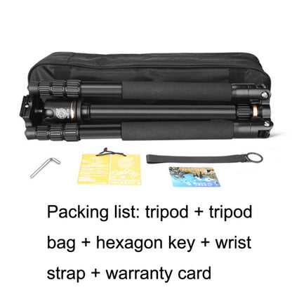 QingZhuangShiDai Q222C SLR Camera Carbon Fiber Portable Travel Tripod, Q222C(Black)