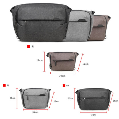 Portable Waterproof Photography SLR Camera Messenger Bag, 3L Light Gray