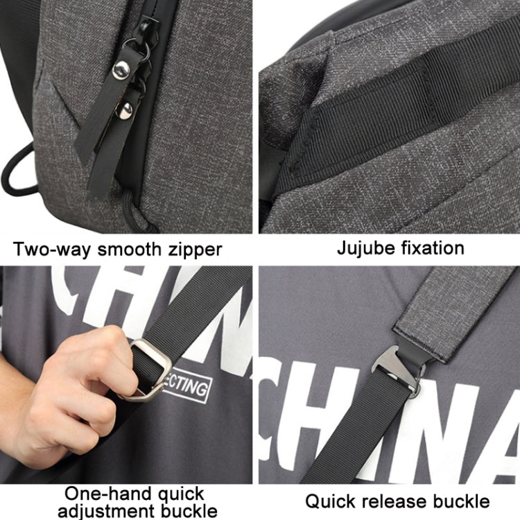 Portable Waterproof Photography SLR Camera Messenger Bag, 3L Light Gray