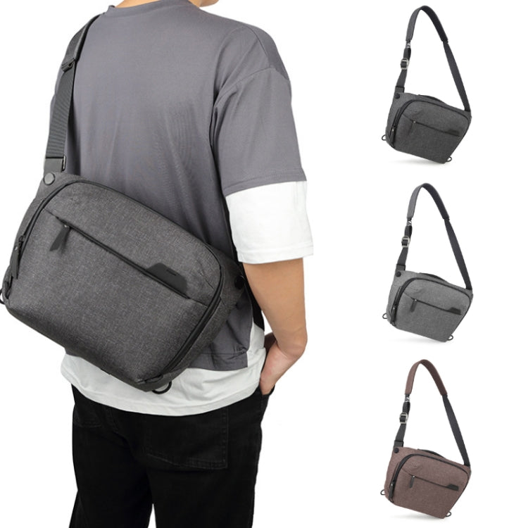 Portable Waterproof Photography SLR Camera Messenger Bag, 3L Light Gray