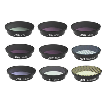 JSR  Drone Filter Lens Filter For DJI Avata,Style:, MCUV, CPL, ND8, ND16, ND32, ND64, ND8-PL, ND16PL, ND32PL, ND64PL, Anti-light Harm, Star, Brushed Gold, Brushed Blue, CPL+ND8+ND16, 4-in-1 (ND), 4-in-1 (NDPL), 6 In 1, 9 In 1