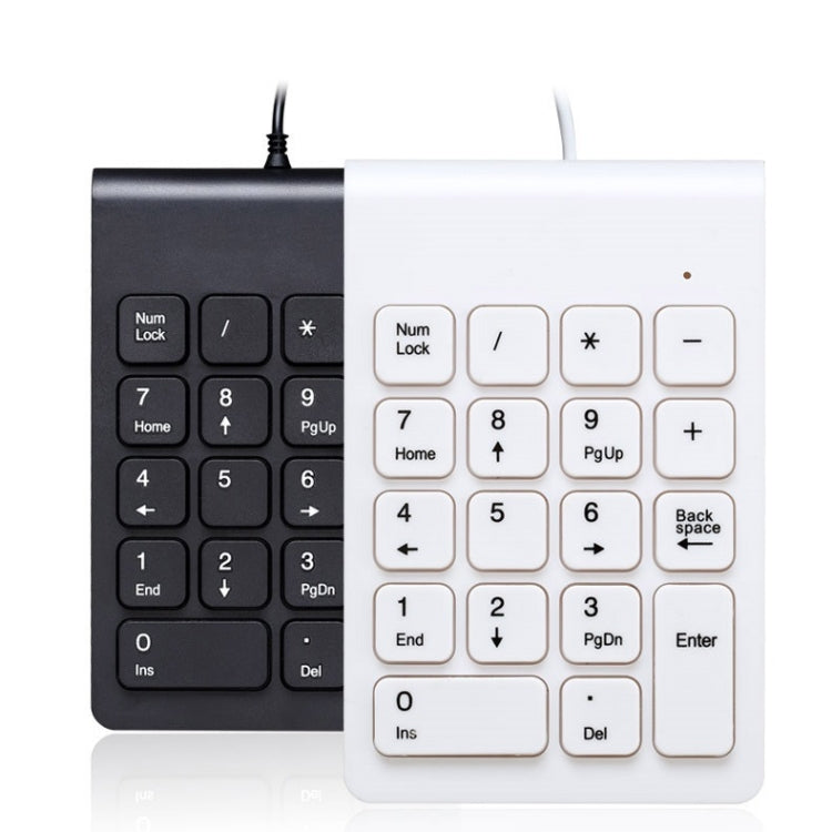 Laptop Wired Digital Mini USB Keyboard, Wired White, Wired Black