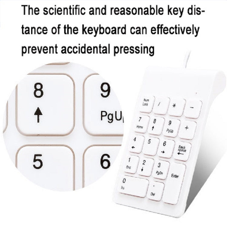 Laptop Wired Digital Mini USB Keyboard, Wired White, Wired Black
