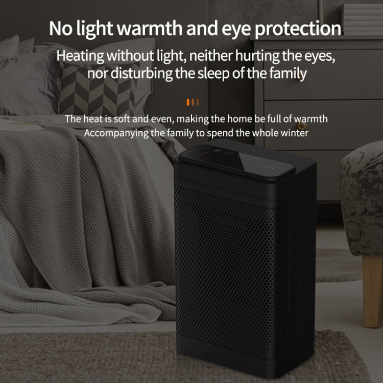 Office Household Mute Desktop Shaking Head Electric Heaters, Spec:, Knob (EU Plug), Screen (EU Plug), Knob (UK Plug), Screen (UK Plug)