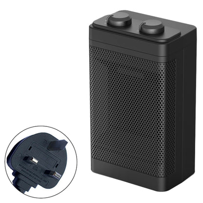 Office Household Mute Desktop Shaking Head Electric Heaters, Spec:, Knob (EU Plug), Screen (EU Plug), Knob (UK Plug), Screen (UK Plug)