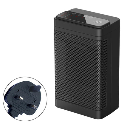 Office Household Mute Desktop Shaking Head Electric Heaters, Spec:, Knob (EU Plug), Screen (EU Plug), Knob (UK Plug), Screen (UK Plug)