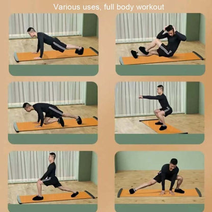 Sliding Cushion Fitness Skating Training Board, Size:, 50x140cm Orange, 50x140cm Black, 50x180cm Orange, 50x180cm Black, 50x200cm Orange, 50x200cm Black