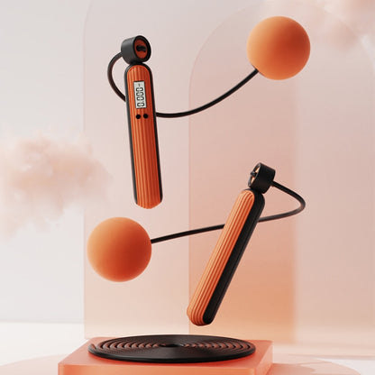 Fitness Sport Intelligent Electronic Counting Skipping Rope, Style:, Long Rope (Carmine), Long Rope (Blue), Long Rope (Orange), Small Ball Dual Use (Carmine), Small Ball Dual Use (Blue), Small Ball Dual Use (Orange), Big Ball (Carmine), Big Ball (Blue)...